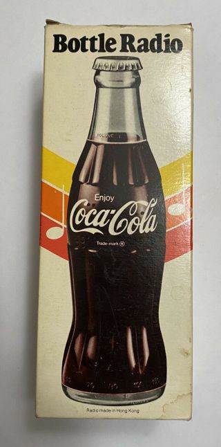 Vintage Coca Cola Bottle Radio Am Transistor,  Never Been
