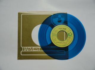 Kate Bush Symphony In Blue Rare Canada Only Blue Vinyl 7 " 45 Harvest 1978