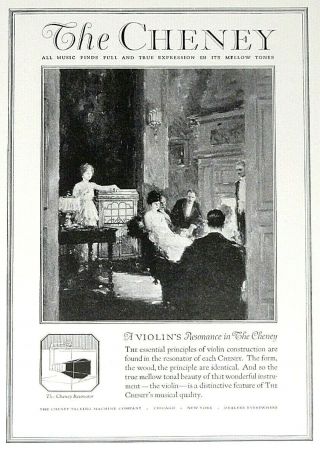 1920 Cheney Talking Machine Company Print Ad - The Cheney Resonator - Nov 1920