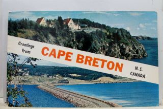 Canada Nova Scotia Cape Breton Greetings Postcard Old Vintage Card View Standard