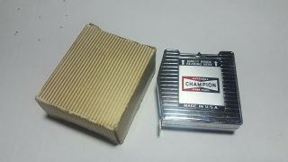 Vintage Champion Spark Plug Measuring Tape Nos Window