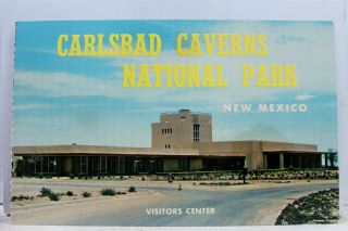 Mexico Nm Carlsbad Caverns National Park Visitors Center Postcard Old View