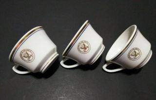 Vintage Department Of The Navy Coffee 3 Cups U.  S.  Navy Shenango China Euc