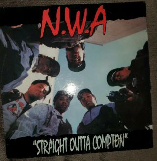 Nwa Straight Outta Compton Vinyl Og Press Hip Hop Rap Dr Dre Ice Cube Eazy E