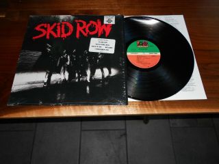 Skid Row S/t Self Titled Lp Debut 1989 Atlantic 81936 - 1 In Shrink Hype Sticker
