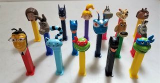Mixed Animated Character Pez Dispensers