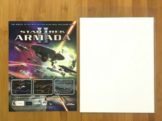 Star Trek Armada II 2 PC 2001 Vintage Print Ad/Poster Official Big Box Promo Art 2