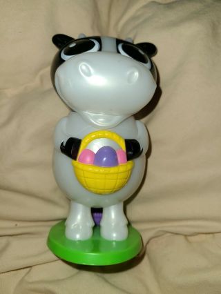 Galerie Farm Cow Easter W/ Tags Candy Dispenser Pooper