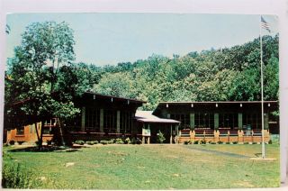 York Ny Holmes Henry Kaufmann Girl Scout Camp Cookie Hall Postcard Old View