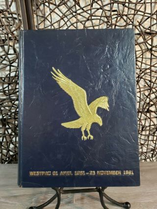 Uss Kitty Hawk (cv - 63) 1981 Westpac Deployment Log Cruise Book Cruisebook