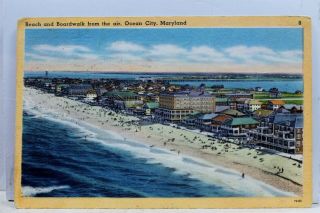 Maryland Md Ocean City Beach Boardwalk Postcard Old Vintage Card View Standard