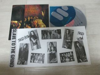 Skid Row - Slave To The Grind 11 Tracks 1991 Korea Orig Lp Rare Insert