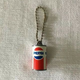 Vintage Pepsi Cola Can Keychain Fob Key Chain