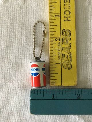 Vintage Pepsi Cola Can Keychain Fob Key Chain 2