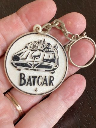 Vintage Keychain Charm Batman Batcar 1966