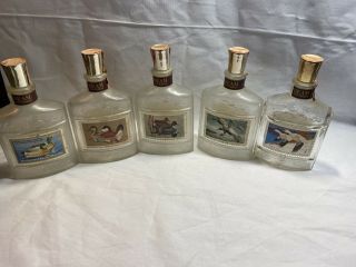 Vintage Jim Beam Bourbon Duck Stamp Series Set Of 5 Decanter Bottles Empty G1