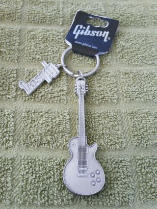 Vintage Gibson Les Paul Standard Guitar Key Ring Chain Key Fob Pewter Canada