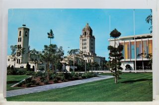 California Ca Beverly Hills Civic Center Greetings Postcard Old Vintage Card Pc