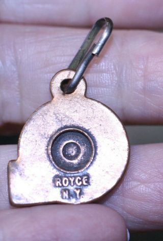 Vintage Robert Hall Clothes Retailer Advertising Charm key chain FOB Royce NY 2