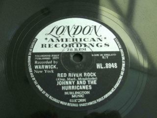 Johnny And The Hurricanes Red River Rock 1959 Uk 10 " Shellac 78 Rpm Record