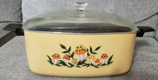 Sears Merry Mushroom Melody 5 Qt Oblong Slow Cooker Pot Lid 1976 Crockpot Crock