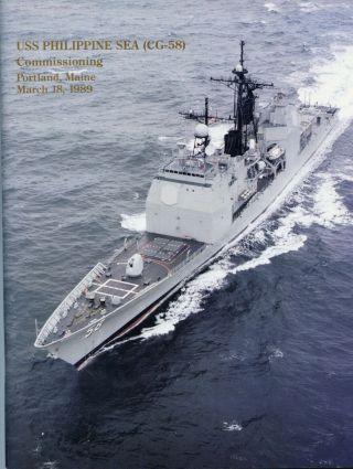 Uss Philippine Sea Cg 58 Commissioning Navy Ceremony Program