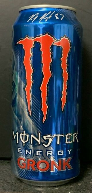 Monster Gronk Energy Drink 16 Fl Oz (473ml) 1 Full Can 2nd Releases Rare Htf