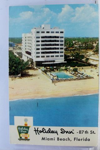 Florida Fl Miami Beach Holiday Inn Postcard Old Vintage Card View Standard Post