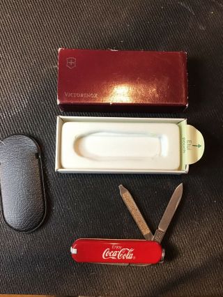 Victorinox Coca Cola Coke Small Pen Knife With Pouch Box