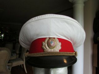 Obsolete Cccp Soviet Russian Mvd Militia Police Visor Cap Hat Size 58