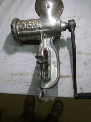 Chop Rite Tinned Pottstown Pa Meat Grinder 10 Cast Iron
