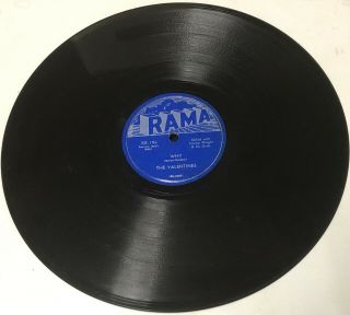 The Valentines 1956 Doo Wop 78 The Woo Woo Train / Why Rama Label Vg,
