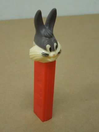 Vintage Bugs Bunny Footless Pez Dispenser No Feet Red Stem 1978