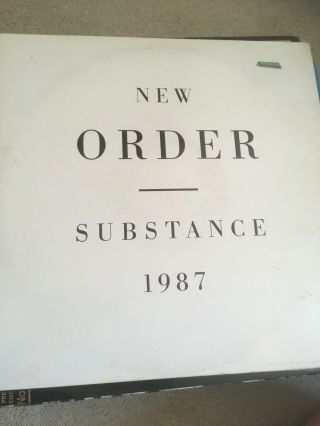 Order - Substance 1987 - Vinyl Lp - Vgc 1st Pressing