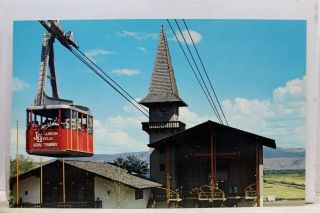 Wyoming Wy Jackson Hole Teton Village Aerial Tram Postcard Old Vintage Card View
