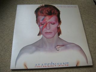 David Bowie Aladdin Sane Lp Uk 1st Press,  Fanclub Flyer [ex,  /ex - ]