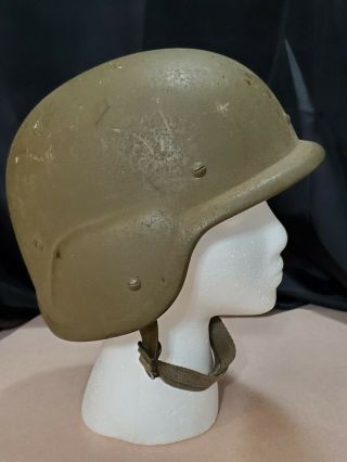 Usgi Made With Kevlar Helmet Pasgt Small S3 Early Prod With Sweatband&chin Strap