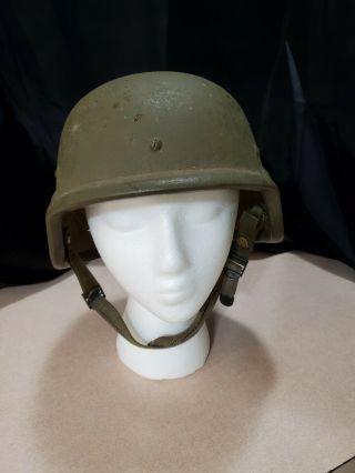 USGI Made with Kevlar Helmet PASGT Small S3 Early Prod with Sweatband&chin strap 2