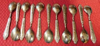 12 Demitasse Spoons Silver Plate LBL Italy 2