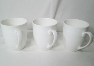 Studio Tu White Coffee Tea Mugs Cup Fine Bone China Sherise Set Of 3 Minimalist