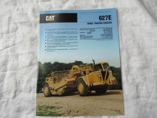 Caterpillar Cat 627e Wheel Tractor Scraper Brochure