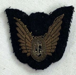 Vintage British Royal Air Force Observer Bullion Wings