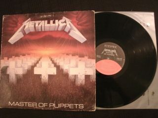 Metallica - Master Of Puppets - 1986 Vinyl 12  Lp.  / Hard Rock Thrash Metal