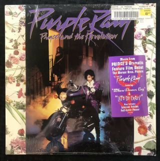 Prince And The Revolution Purple Rain Album Lp 1st Nm Vinyl,  Shrink Hype Poster