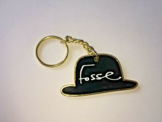 Vintage Keychain Broadway Musical Fosse Key Fob Ring Chain