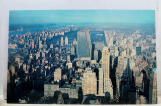 York Ny Nyc Empire State Building Observatory North Postcard Old Vintage Pc