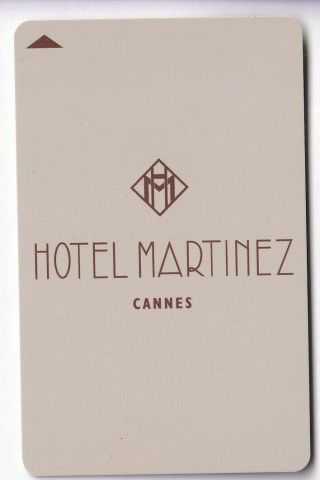 Carte / Card Hotel Cle Key.  France Cannes Martinez Palace Festival Magnetique