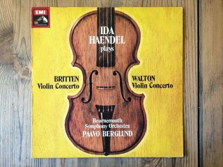 Hmv Asd3483 - Britten & Walton - Violin Concertos - Ida Haendel - Paavo Berglund Nm
