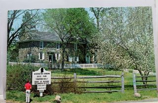 Pennsylvania Pa Bucks County Washington Crossing Park House Postcard Old Vintage