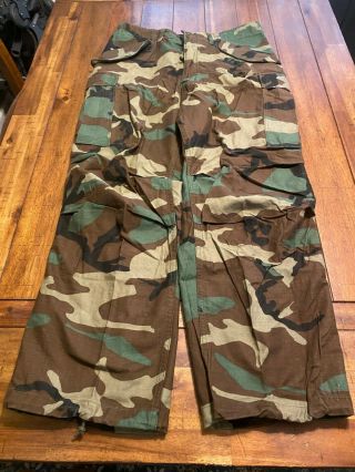Us Military M65 Woodland Camo Cold Weather Field Pants Trousers Medium Regular